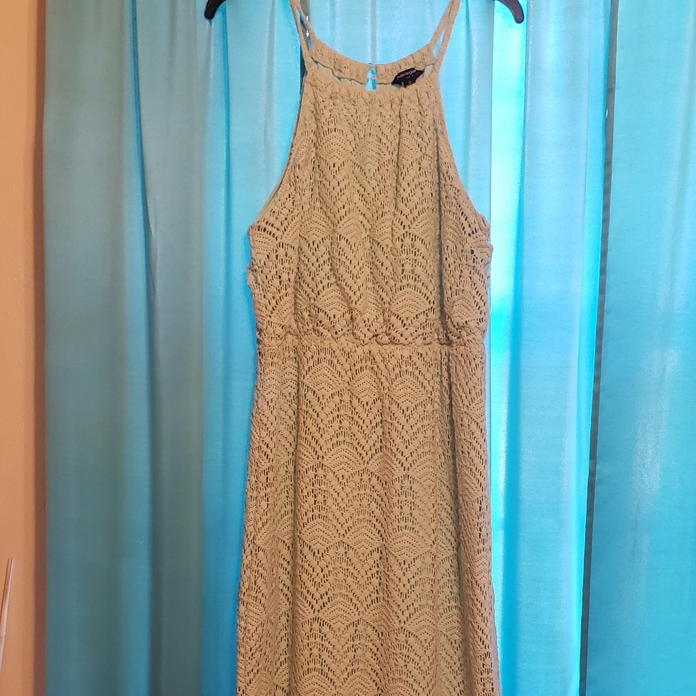 Ladies crochet knit maxi dress